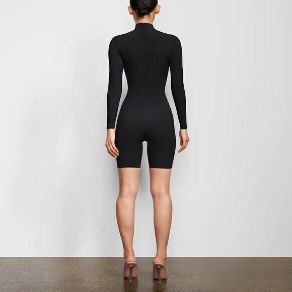 NWT SKIMS ALL-IN-ONE LONG SLEEVE MID THIGH ONESIE - Picture 6 of 12